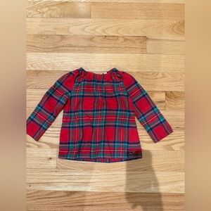 Vineyard Vines Girls Plaid Top